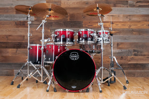MAPEX SATURN CLASSIC 6 PIECE 3 UP / 2 DOWN DRUM KIT, SCARLET FADE