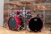 MAPEX SATURN CLASSIC 7 PIECE DOUBLE BASS DRUM KIT, SCARLET FADE