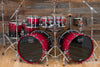 MAPEX SATURN CLASSIC 7 PIECE DOUBLE BASS DRUM KIT, SCARLET FADE