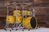 MAPEX SATURN EVOLUTION MAPLE / WALNUT 7 PIECE DRUM KIT, TUSCAN YELLOW, SPECIAL ORDER SIZES