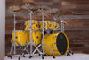 MAPEX SATURN EVOLUTION MAPLE / WALNUT 7 PIECE DRUM KIT, TUSCAN YELLOW, SPECIAL ORDER SIZES