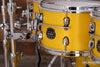 MAPEX SATURN EVOLUTION MAPLE / WALNUT 7 PIECE DRUM KIT, TUSCAN YELLOW, SPECIAL ORDER SIZES