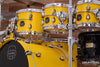 MAPEX SATURN EVOLUTION MAPLE / WALNUT 7 PIECE DRUM KIT, TUSCAN YELLOW, SPECIAL ORDER SIZES