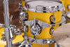 MAPEX SATURN EVOLUTION MAPLE / WALNUT 7 PIECE DRUM KIT, TUSCAN YELLOW, SPECIAL ORDER SIZES