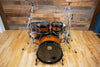 MAPEX SATURN IV EXOTIC 4 PIECE DRUM KIT, TRANSPARENT ASH BURL BURST (PRE-LOVED)