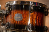 MAPEX SATURN IV EXOTIC 4 PIECE DRUM KIT, TRANSPARENT ASH BURL BURST (PRE-LOVED)