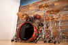 MAPEX SATURN V EXOTIC 4 PIECE DRUM KIT, CHERRY MIST MAPLE BURL, SPECIAL ORDER CONFIGURATION