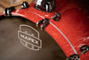 MAPEX SATURN V EXOTIC 4 PIECE DRUM KIT, CHERRY MIST MAPLE BURL, SPECIAL ORDER CONFIGURATION