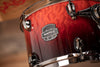 MAPEX SATURN V EXOTIC 4 PIECE DRUM KIT, CHERRY MIST MAPLE BURL, SPECIAL ORDER CONFIGURATION