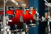 MAPEX SATURN V EXOTIC SOUND WAVE 4 PIECE DRUM KIT, CHERRY MIST MAPLE BURL