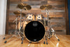 MAPEX SATURN V EXOTIC SOUND WAVE TWIN 5 PIECE DRUM KIT, NATURAL MAPLE BURL