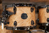 MAPEX SATURN V EXOTIC SOUND WAVE TWIN 5 PIECE DRUM KIT, NATURAL MAPLE BURL