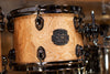 MAPEX SATURN V EXOTIC SOUND WAVE TWIN 5 PIECE DRUM KIT, NATURAL MAPLE BURL