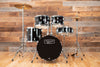 MAPEX TORNADO 3 COMPACT 5 PIECE DRUM KIT, BLACK WITH HARDWARE, CYMBALS AND STOOL