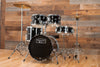 MAPEX TORNADO 3 COMPACT 5 PIECE DRUM KIT, BLACK WITH HARDWARE, CYMBALS AND STOOL