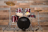 MAPEX TORNADO 3 COMPACT 5 PIECE DRUM KIT, BURGUNDY RED WITH HARDWARE, CYMBALS AND STOOL