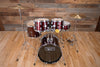 MAPEX TORNADO 3 COMPACT 5 PIECE DRUM KIT, BURGUNDY RED WITH HARDWARE, CYMBALS AND STOOL