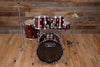 MAPEX TORNADO 3 FUSION 5 PIECE DRUM KIT, BURGUNDY RED WITH HARDWARE, CYMBALS AND STOOL