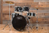 MAPEX TORNADO 3 ROCK / FUSION 5 PIECE DRUM KIT, BLACK WITH HARDWARE, CYMBALS AND STOOL