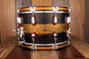 MASSHOFF 14 X 8 DUCO KING SNARE DRUM, SOLID DIECAST STEEL SNARE DRUM WITH WOOD HOOPS, HAND PAINTED, DRUMAZON EXCLUSIVE!