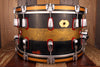 MASSHOFF 14 X 8 DUCO KING SNARE DRUM, SOLID DIECAST STEEL SNARE DRUM WITH WOOD HOOPS, HAND PAINTED, DRUMAZON EXCLUSIVE!