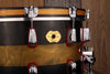 MASSHOFF 14 X 8 DUCO KING SNARE DRUM, SOLID DIECAST STEEL SNARE DRUM WITH WOOD HOOPS, HAND PAINTED, DRUMAZON EXCLUSIVE!