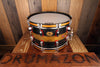 MASSHOFF 14 X 8 DUCO KING SNARE DRUM, SOLID DIECAST STEEL SNARE DRUM WITH WOOD HOOPS, HAND PAINTED, DRUMAZON EXCLUSIVE!