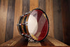 MASSHOFF 14 X 8 DUCO KING SNARE DRUM, SOLID DIECAST STEEL SNARE DRUM WITH WOOD HOOPS, HAND PAINTED, DRUMAZON EXCLUSIVE!