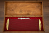 MASSHOFF 42 STRAND BRASS SNARE WIRE WITH WOODEN STORAGE BOX