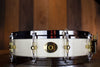 NOBLE & COOLEY 14 X 3.875 SS CLASSIC MAPLE PICCOLO SNARE DRUM, IVORY LACQUER WITH DIE CAST HOOPS
