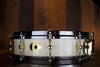 NOBLE & COOLEY 14 X 3.875 SS CLASSIC MAPLE PICCOLO SNARE DRUM, IVORY LACQUER WITH DIE CAST HOOPS