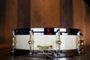 NOBLE & COOLEY 14 X 3.875 SS CLASSIC MAPLE PICCOLO SNARE DRUM, IVORY LACQUER WITH DIE CAST HOOPS