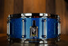 NOBLE & COOLEY ALLOY CLASSIC 14 X 6 SNARE DRUM, SPECIALLY ORDERED CAIRO BLUE HOLO SPARKLE LACQUER
