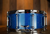 NOBLE & COOLEY ALLOY CLASSIC 14 X 6 SNARE DRUM, SPECIALLY ORDERED CAIRO BLUE HOLO SPARKLE LACQUER