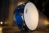 NOBLE & COOLEY ALLOY CLASSIC 14 X 6 SNARE DRUM, SPECIALLY ORDERED CAIRO BLUE HOLO SPARKLE LACQUER