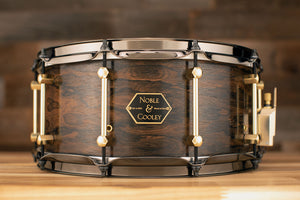 NOBLE & COOLEY 14 X 6.5 ZIRICOTE / CHESTNUT LIMITED EDITION SNARE DRUM LIMITED EDITION NO.2 OF 20
