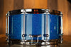 NOBLE & COOLEY 14 X 7 SS CLASSIC TULIP SOLID SHELL SNARE DRUM, CAIRO BLUE HOLO SPARKLE LACQUER
