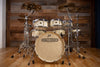 NOBLE & COOLEY CD MAPLE 'STAR INSPIRED' CUSTOM 5 PIECE DRUM KIT, WHITE LACQUER