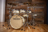 NOBLE & COOLEY CD MAPLE 'STAR INSPIRED' CUSTOM 5 PIECE DRUM KIT, WHITE LACQUER