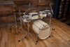 NOBLE & COOLEY CD MAPLE 'STAR INSPIRED' CUSTOM 5 PIECE DRUM KIT, WHITE LACQUER