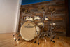 NOBLE & COOLEY CD MAPLE 'STAR INSPIRED' CUSTOM 5 PIECE DRUM KIT, WHITE LACQUER