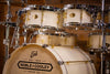 NOBLE & COOLEY CD MAPLE 'STAR INSPIRED' CUSTOM 5 PIECE DRUM KIT, WHITE LACQUER