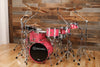 NOBLE & COOLEY CD MAPLE 6 PIECE DRUM KIT, HOT PINK SPARKLE LACQUER