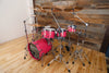 NOBLE & COOLEY CD MAPLE 6 PIECE DRUM KIT, HOT PINK SPARKLE LACQUER