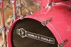 NOBLE & COOLEY CD MAPLE 6 PIECE DRUM KIT, HOT PINK SPARKLE LACQUER