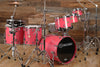 NOBLE & COOLEY CD MAPLE 6 PIECE DRUM KIT, HOT PINK SPARKLE LACQUER