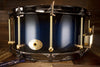 NOBLE & COOLEY 14 X 7 SS CLASSIC SOLID MAPLE SHELL SNARE DRUM, BLUE SPARKLE BURST