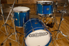 NOBLE & COOLEY HORIZON SERIES 3 PIECE BOP KIT, CAIRO BLUE HOLO SPARKLE LACQUER