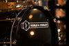 NOBLE & COOLEY HORIZON 5 PIECE CUSTOM SPEC 5 PIECE DRUM KIT, PIANO BLACK LACQUER, LONG BRASS LUGS (PRE-LOVED)