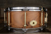 NOBLE & COOLEY 14 X 6 SS CLASSIC SOLID MAPLE SHELL SNARE DRUM, BURNT ALE MATTE